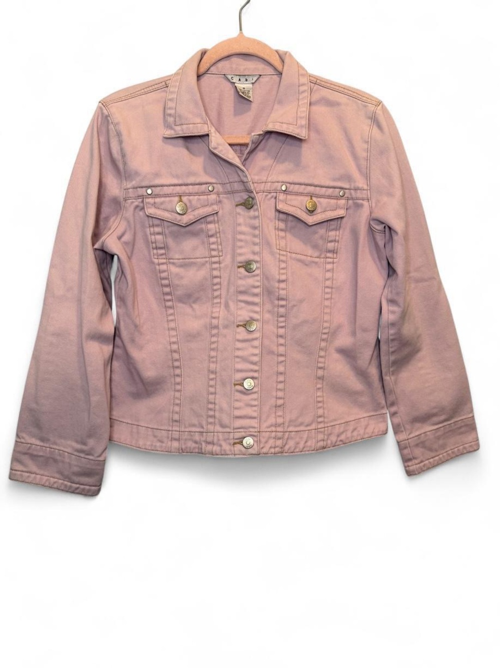Cabi Pastel Lavender Denim Jean Jacket Style 253 Medium Fairycore Coquette